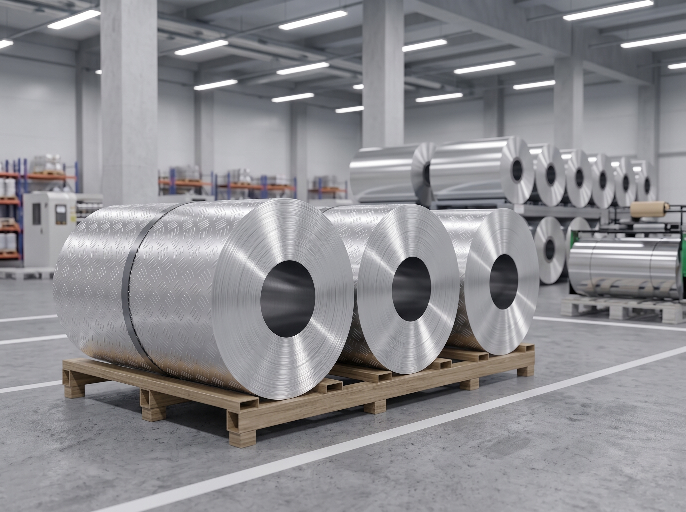 Checkered Aluminum Coil